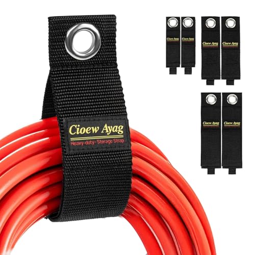 6 PCS Heavy-Duty Garden Hose Strap Extension Cord Holder Hook and Loop Cord Carrying Strap Organizer for Pool Hoses, RV Accessories and Dad Gift Ideas - size: 01(6-Pack)