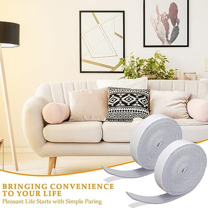 Zonon 4 Rolls 120 Inch Felt Strip with Adhesive Backing Felt Tapes Furniture Strip Rolls Self Stick Heavy Duty Polyester for Protecting Furniture and DIY Adhesive(Gray,1 Inch) - color: Grey, size: 1 Inch