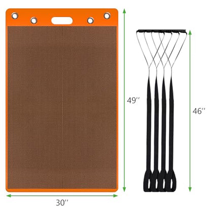 Oversized Large Appliance Slider with Pull Strap,Furniture Moving Slides for Floor Protection Premium Moving Mat for Tile Carpet and Hardwood Floor - size: 49" X 30" Coffee