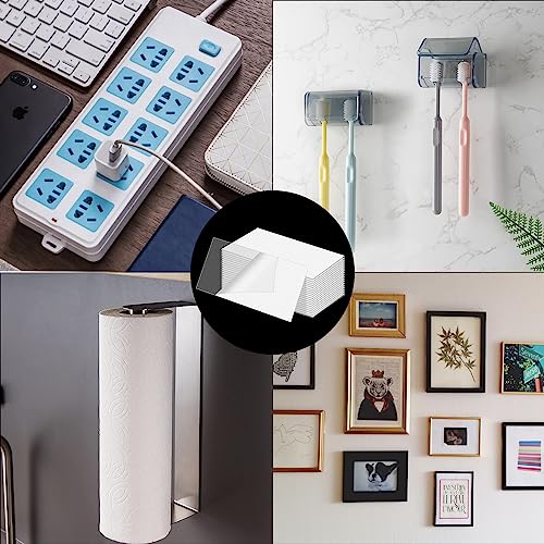 LUEXBOX Double-Sided Mounting Tape Heavy Duty, Nano Tape for Shower, Mounting Squares Clear Sticky Pad for Walls, Adhesive Tape Multipurpose (20 Pack)