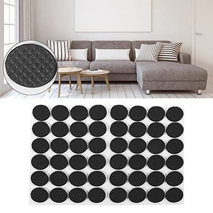 Non Slip Self Adhesive Floor Protectors Furniture Sofa Table Chair Rubber Feet Pads or Furniture Legs Couch Stoppers 48Pcs