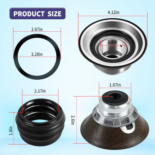 6-2095720 Washer Tub Stem & Seal Repair Kit Compatible with Whirlpool Maytag Washer Tub Seal Parts AP4390013 PS2351899 Washer Tub Stem Leak Repair Kits Solve leakage problem