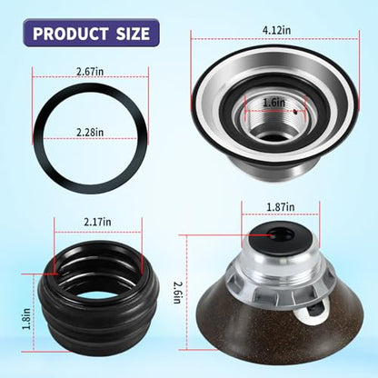 6-2095720 Washer Tub Stem & Seal Repair Kit Compatible with Whirlpool Maytag Washer Tub Seal Parts AP4390013 PS2351899 Washer Tub Stem Leak Repair Kits Solve leakage problem