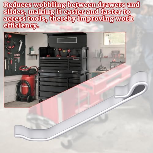 12Pcs Tool Box Drawer Slide Retaining Keeper Clips Fit for Napa Mac Matco Proto Sears Craftsman Tool Boxs Chest Clip Early 2'' Single Loop Pull Out Stop Style Tool Box Drawer Slides Replacement Parts - style: single-ended ring