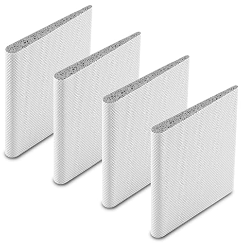 4 Pcs Door Corner Seals, Exterior Door Jamb Frame Seal, Self-Adhesive Wedge Draft Stoppers Foam Pads for Weather Stripping Noise Isolating (White) - color: White, size: 4PCS