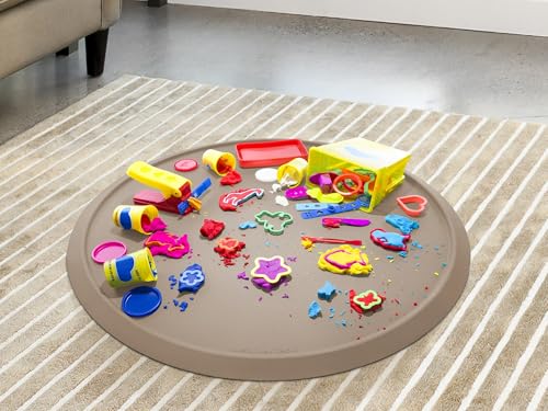 WeatherTech All-Purpose Mat - Multi-Use Mat for Everyday Living - 35" - Round - Tan - color: Tan, size: 2'11" (Round)