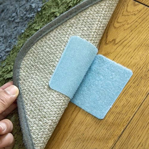 10 Pairs Furniture Pads, Non Slip Floor Grippers, Square Floor Protectors for Under Furniture (Blue, L) - color: Blue, size: Large