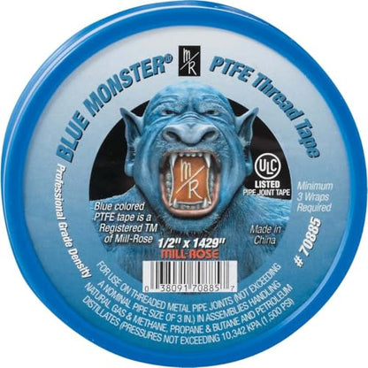 LS Larsen Strings Mill Rose Blue Monster Blue 1429 in. L x 1/2 in. W Thread Seal Tape