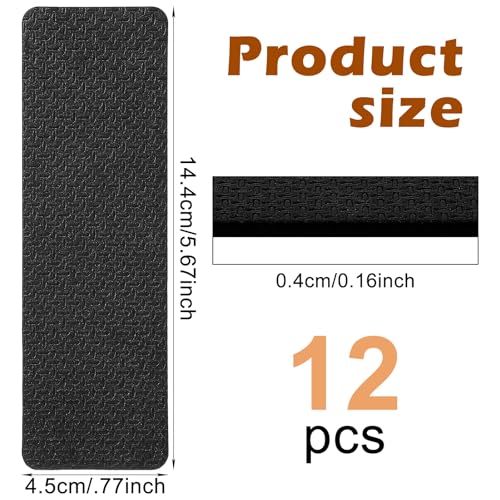 Ymapinc 12 Pcs Rubber Pads for Furniture, Non Slip Couch Stoppers Prevent Sliding, Anti Slip Grippers for Floors Recliner Sofa Chairs, Heavy Duty Furniture Protectors - style: Rectanglar