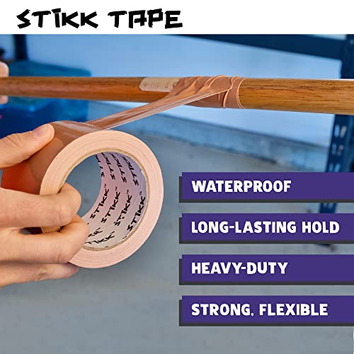 STIKK Purple Duct Tape, 3 inch x 25 Yards, Heavy Duty Waterproof Tape for Repairs and Projects - color: Purple
