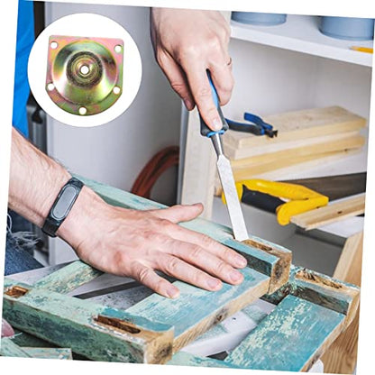 Furniture Leg Mounting Plates 8pcs Iron Slope Leg Attachments 12° Angle for Sofa Couch - color: Multi Color