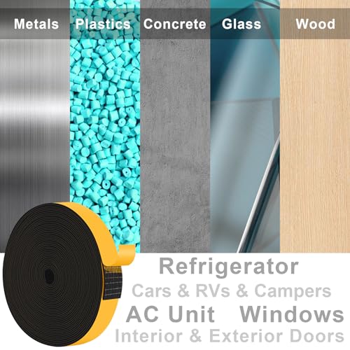 Weather Stripping, Door Weather Stripping，Door Seal Strip for Sliding Door,Windows,Soundproofing Weatherproof Weather Stripping Door Seal,(1 in x 1/16 in x 33Ft) - size: 1 In x 1/16 In x 33Ft
