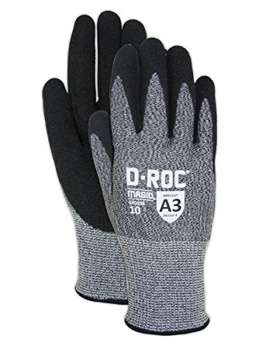 MAGID Griffin Gear ANSI A3 Hyperon Blended Sandy Nitrile Coated Work Gloves, 12 Pairs, Size 6/XS, GPD255 - size: 6/XS, style: 12 Pair