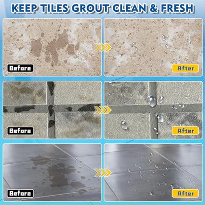 Grout Sealer, Waterproof Grout Sealer for Shower Tile, Clear Grout and Tile Sealer Spray, Long Lasting Shower Sealant for Floor, Bathroom, Stone, Marble, Indoor and Outdoor (200ml)