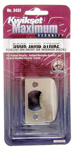 Kwikset Corporation 34373CP 1-1/4" Standard Latch Strike