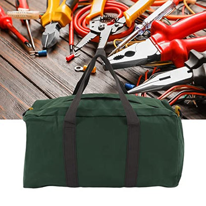 20 Inch Wide Mouth Tool Bag Large Capacity Tote Organizer for Carpenters Electricians Plumbers DIY Crafts Gardeners Portable with Handle - size: 20 Inch