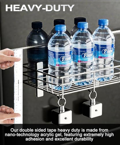 PHIXBEAR Double Sided Tape Built-in Ruler 1.18" x20ft - Clear Mounting Tape for Scrapbooking, Card Making, Paper Crafts, No Residue