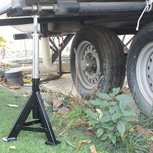 BESTOOL RV Supports Stabilizer Jacks, Travel Trailer Stabilizer Jacks Camper Jack Stands from 17.3" to 30." 5Ton /12000 lbs Capacity, 2PC - color: Black-Standard RV stabilizer jacks/2PC