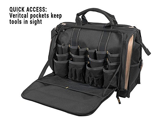 CLC Custom Leathercraft 50 Pocket Tool Bag + BigMouth Bag Combo (22 Pockets)