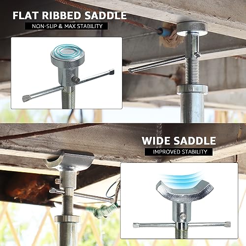 BESTOOL RV Supports Stabilizer Jacks, Travel Trailer Stabilizer Jacks Camper Jack Stands from 17.3" to 30.3" 5Ton /12000 lbs Capacity - color: Black-Dual head RV stabilizer jacks/2PC