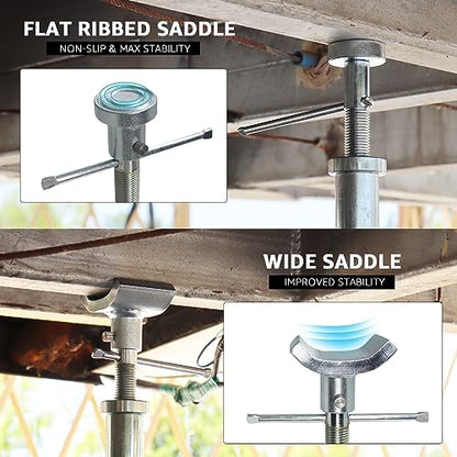 BESTOOL RV Supports Stabilizer Jacks, Travel Trailer Stabilizer Jacks Camper Jack Stands from 17.3" to 30.3" 5Ton /12000 lbs Capacity - color: Black-Dual head RV stabilizer jacks/2PC