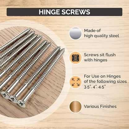 Hinge Outlet Wood Screws, Heavy-Duty Screws for Doors, Cabinets, Furniture & DIY Projects (Oil Rubbed Bronze, 9 X 2 1/4, 24 Pack) - color: Oil Rubbed Bronze