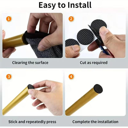 156PCS Furniture Grippers Felt Furniture Pads for Hardwood Floors Non Slip Pads Legs Self Adhesive Rubber Feet Anti Slide Hardwood Floor Protectors
