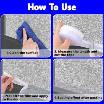 Weather Stripping Door Seal Strip 33 Feet Strip Bottom Draft Insulation Stopper Weatherproof Soundproof for Door Frame or Window Sealer Bathroom Shower Glass Gaps - size: 35MM*33 FT