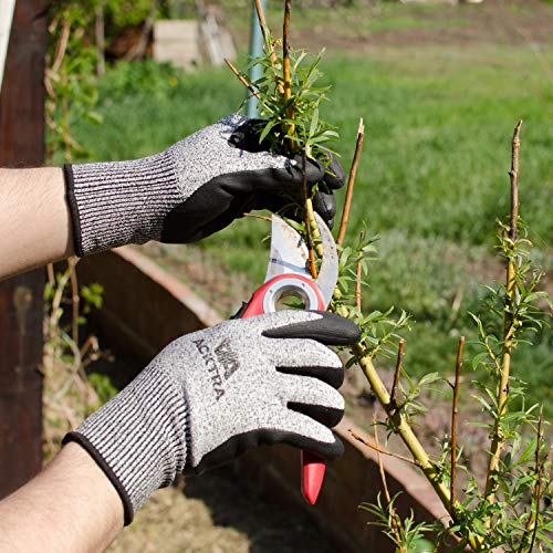 ACKTRA Level 5 Cut Resistant Safety WORK GLOVES, 12 pairs - size: X-Large (Pack of 12), style: No Coating