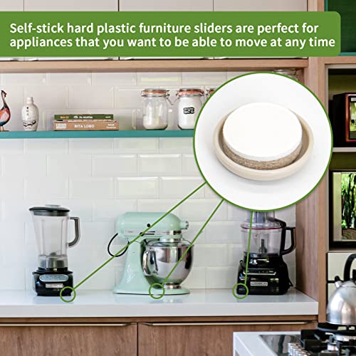 Furniture Sliders for Carpet 48 PCS - 1 inch Furniture Moving Slider Chair Legs Floors Protectors Appliance Slider for Kitchen Appliances - size: 48 Pcs 1 Inch Beige