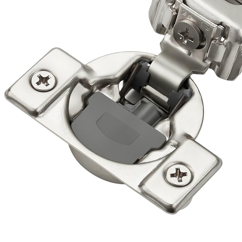Ravinte 2 Pack 1 Pair 1 inch Overlay Soft Close Kitchen Cabinet Hinges Stainless Steel Adjustable Kitchen Hinges Satin Nickel Cabinet Hardware - size: 1 inch Overlay