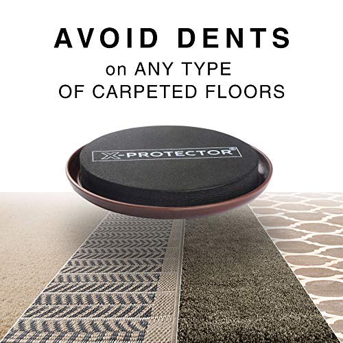 Furniture Sliders for Carpet X-PROTECTOR - 8 PCS 3 1/2" Moving Pads - Reusable Sliders for Heavy Objects on Carpet. Move Your Furniture Easily! - size: 8 PCS 3.5", For Carpet