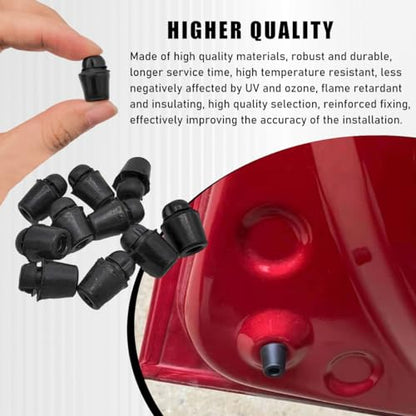 povtii 10 PCS Car Door Overslam Bumper Stopper, Rubber Auto Front Rear Door Shock Absorber Guard Cushion, 8219128010 Door Dampers Buffer Pad, Door Side Protection Car Accessories