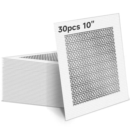 30Pcs 10 Inch Large Drywall Patch, Wall Repair Patches, Self-Adhesive Fiberglass Repair Kit Dry Wall Hole Repair Patch for Aluminum Metal Sheetrock Ceiling (10"x 10") - size: 10 Inch_30Pcs