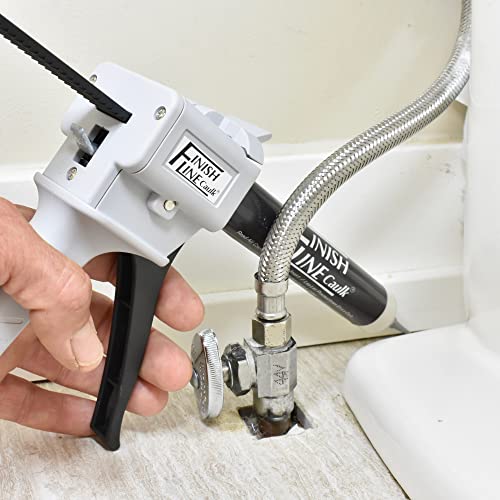 Precision 55 ML Dripless Syringe-Style Caulk and Sealant Applicator – Empty Syringe Barrels, Fine Tip Nozzles, Caps & Easy-Fill System – Ideal for Caulking, Adhesives, and Sealants