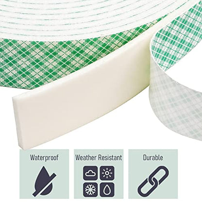 CANOPUS Double Sided Foam Tape for Craft and Card Making Projects, Heavy Duty Adhesive Mounting Tape 4016 (1in x 36yd)
