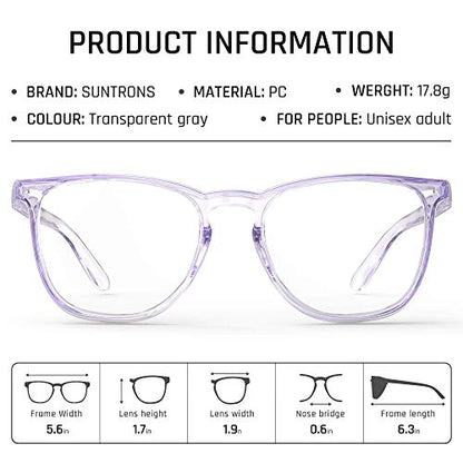 Stylish Safety Glasses, Clear Anti-Fog Anti-Scratch Protective Glasses For Men And Women - color: Light Purple