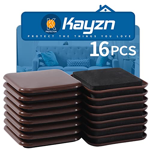 Furniture Sliders, 16pcs 3.5 inch Square Furniture Moving Kits Carpet Sliders for Moving Furniture, Heavy Duty Furniture Movers - Protect The Surface of Carpet, Easily Move Any Items - size: 3.5inch 16pcs
