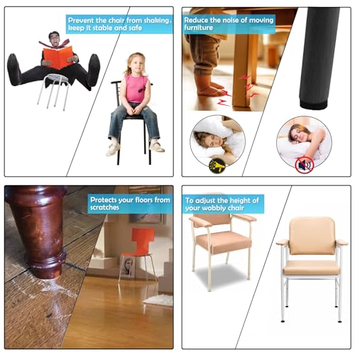 4 Set 1/4" Thread Furniture Feet Levelers, Adjustable Table Leg Screws, Height Adjuster Leveler with T-Nut for Tables,Cabinets,Chairs (1/4''-with T-Nut-8 PCS) - size: 1/4''-with T-Nut-8 PCS