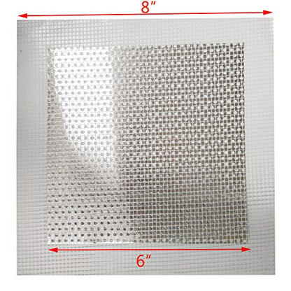 3 Pcs 6 Inch Wall Patch Repair, Drywall Repair Patch Self Adhesive Drywall Patch and Fiberglass Repair Kit, Heavy Duty Dry Wall Hole Repair Patch for Drywall Plasterboard (6 x 6 Inch) - size: 6inch*3