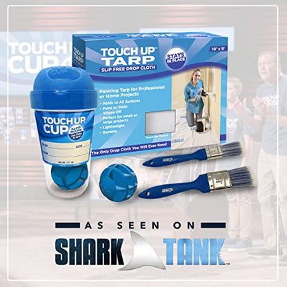 Touch Up Cup Empty Plastic Paint Storage Containers with Lids for Leftover Paint, Touch Ups, As Seen On Shark Tank Products, 13 oz, Pack of 6 - style: 3 Cups (Pack of 2)