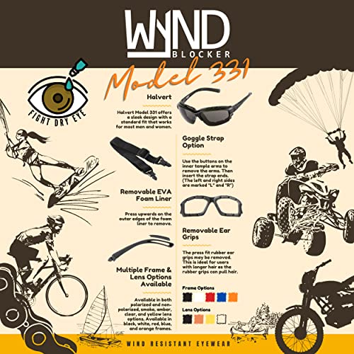 Motorcycle Riding Glasses Extreme Sports Wrap Sunglasses - color: Black | Clear