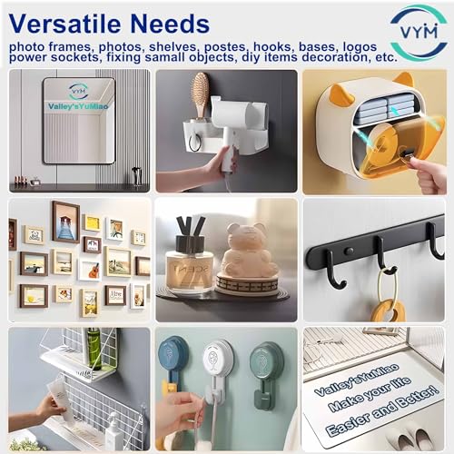 4Rolls Thicker 2mm, Nano Double Sided Mountinging Heavy Duty Tape, 2 Sides Sticky Tack Tape for Painted Walls AC Hanging Clear, 0.7in×10fts, 40fts Total Long (Thicker. 4 pack×0.7''×10fts) - size: Thick 4Rolls,0.7″,40fts TL