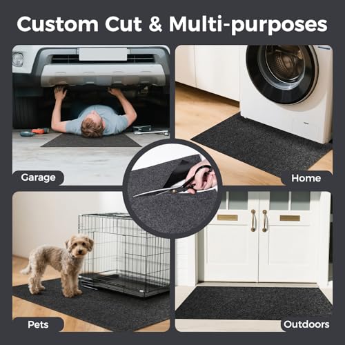 WELKIN Garage Floor Mat (20' x 7'4") – Absorbent Oil Spill Mat with Waterproof Backing – Protects Surfaces & Prevents Stains – Reusable, Washable, Durable, Cut-to-Fit - size: 20' x 7'4"