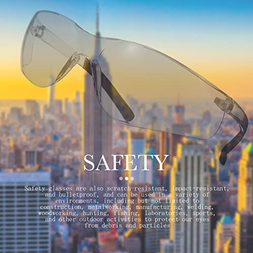 Queekay 12 Pack Safety Glasses Bulk Impact UV Scratch Glasses Protective Eyewear for Men Women Adolescents Eye Protection for Work Lab Construction Science (Gray) - color: Gray
