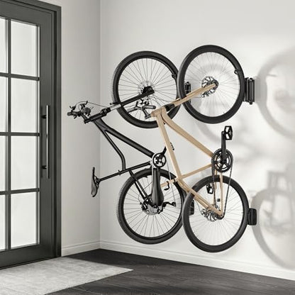 PEGZONE 2 Pack Bike Hooks for Garage, Heavy Duty Swivel Bike Wall Mount, Holds 77 Lbs Bike Wall Hanger, Adjustable Garage Bike Rack for Bedroom Home Office, 2 Pack - size: 2 PACK