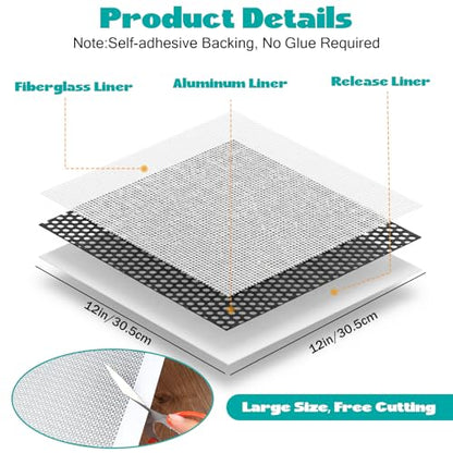 5Pcs Drywall Repair Kit Large Hole, 12 x 12in Self-Adhesive Drywall Patch Kit with Sandpapers & Scrapers, Wall Repair Patches for Big Holes & Cracks, Quick Fix for Ceiling Bathroom Wall Damage - size: 5Pcs
