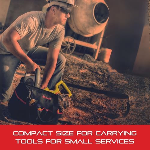 Starrett Zippered Hand Tool Bag - Durable Construction with Exterior & Interior Pockets - Medium Size for Easy Storage & Organization - BGM - size: Medium