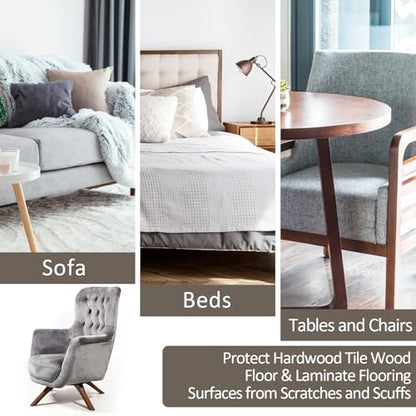 3.5 Inch Furniture Sliders, 20pcs Sliders for Moving Furniture, Heavy-Duty Furniture Movers Sliders for Carpet, Couch Sliders Protect Carpet Surface and Easily Move Furniture.