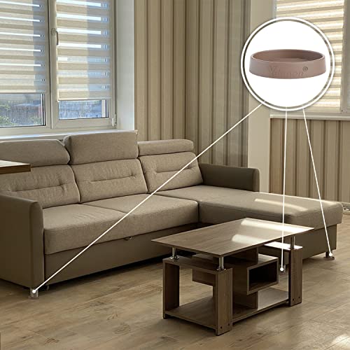 Yelanon Non Slip Furniture Pads,8 Pcs 2” Furniture Coasters - Rubber Furniture Feet Caster Cups, Non Skid Furniture Grippers,Anti Slide Floor Protectors - Keep Furniture in Place(Brown) - color: 8pcs2"round Brown
